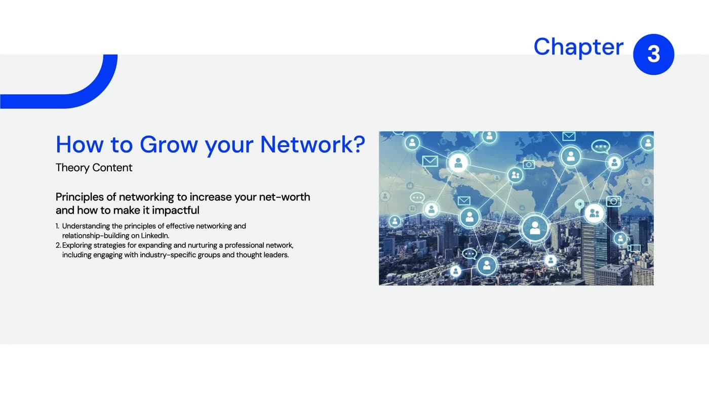 Chapter 3 — How to grow your network